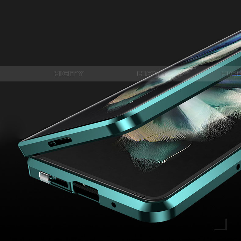Custodia Lusso Alluminio Laterale Specchio 360 Gradi Cover per Samsung Galaxy Z Fold4 5G