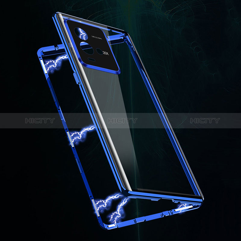 Custodia Lusso Alluminio Laterale Specchio 360 Gradi Cover per Vivo iQOO 10 5G