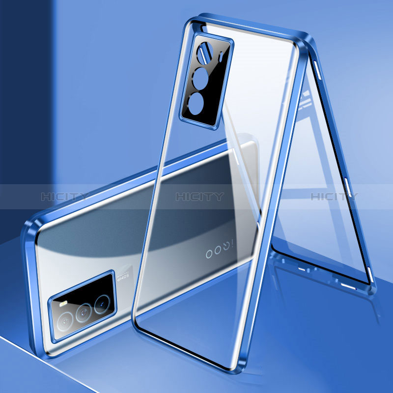 Custodia Lusso Alluminio Laterale Specchio 360 Gradi Cover per Vivo iQOO Neo5 SE 5G