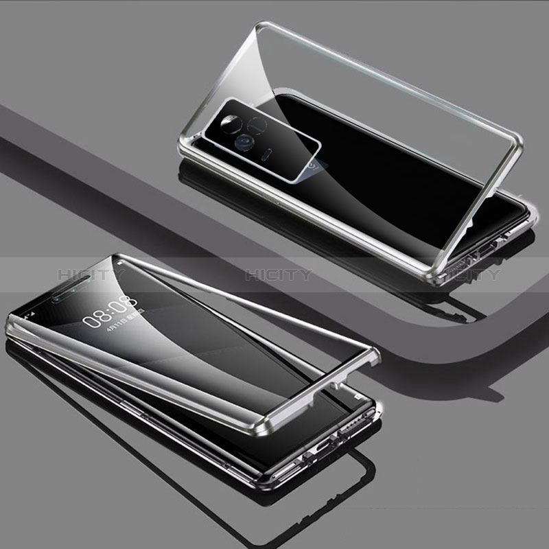Custodia Lusso Alluminio Laterale Specchio 360 Gradi Cover per Vivo V21 5G