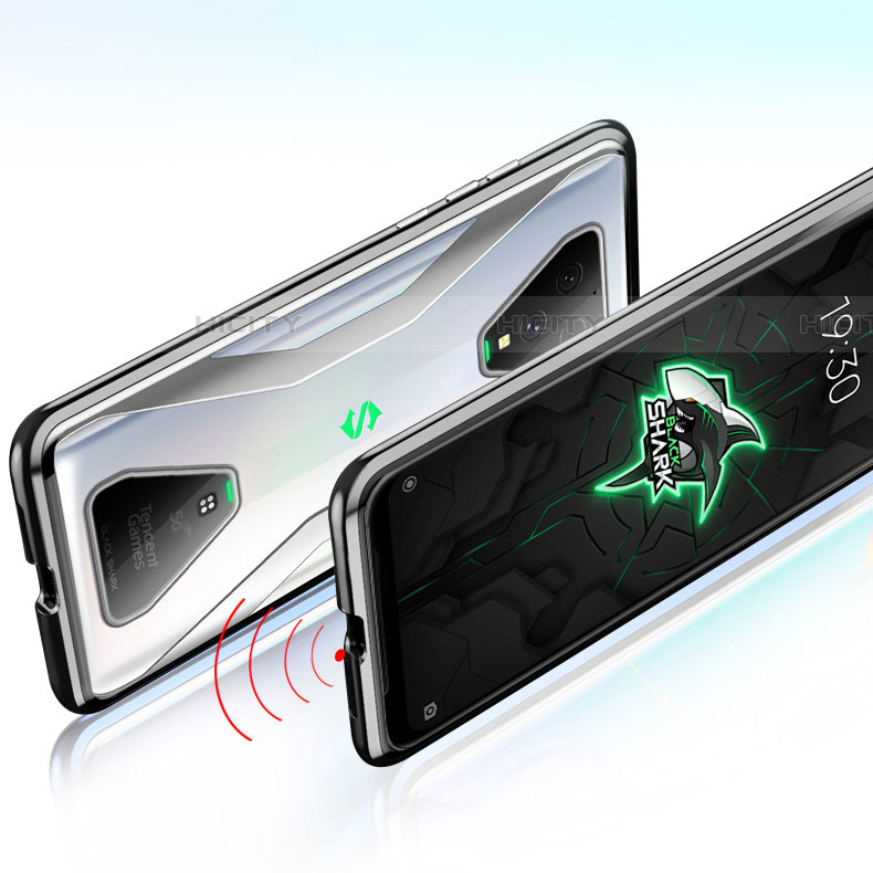 Custodia Lusso Alluminio Laterale Specchio 360 Gradi Cover per Xiaomi Black Shark 3