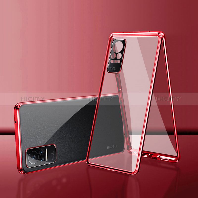 Custodia Lusso Alluminio Laterale Specchio 360 Gradi Cover per Xiaomi Civi 5G