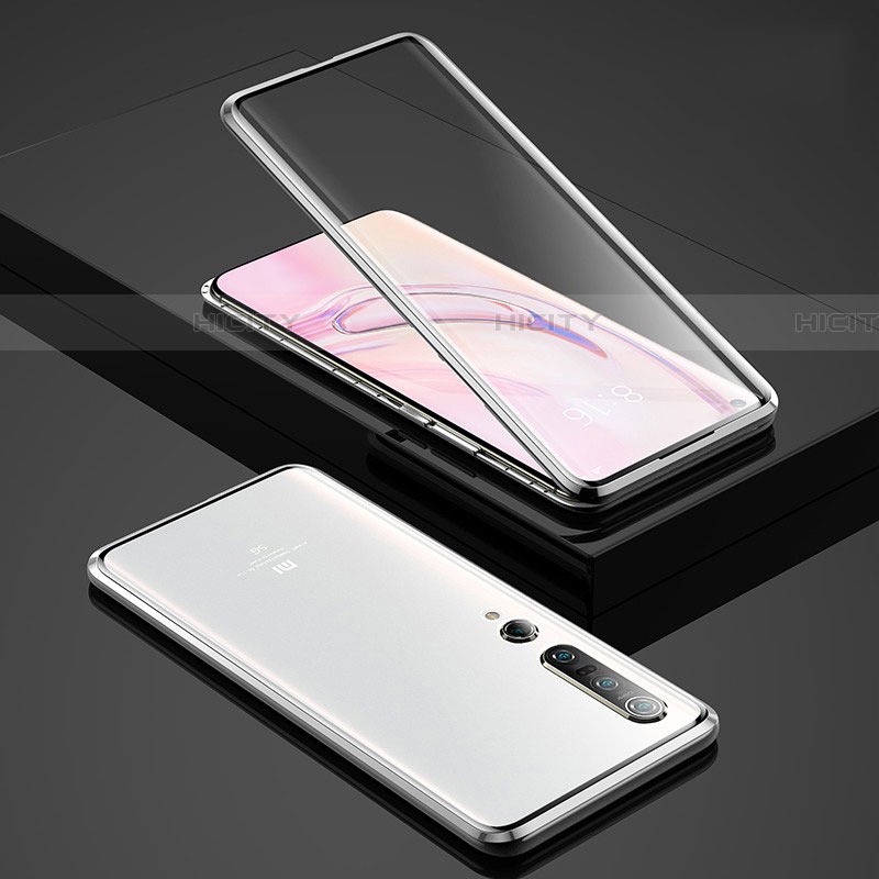 Custodia Lusso Alluminio Laterale Specchio 360 Gradi Cover per Xiaomi Mi 10 Pro
