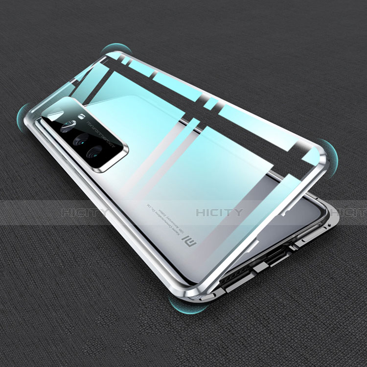 Custodia Lusso Alluminio Laterale Specchio 360 Gradi Cover per Xiaomi Mi 10 Ultra