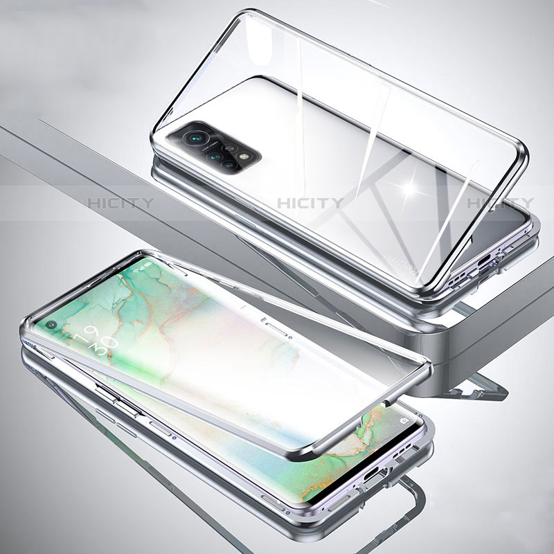 Custodia Lusso Alluminio Laterale Specchio 360 Gradi Cover per Xiaomi Mi 10T Pro 5G