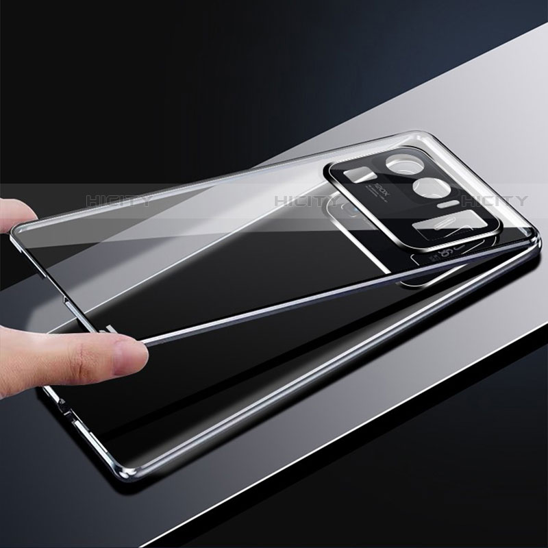 Custodia Lusso Alluminio Laterale Specchio 360 Gradi Cover per Xiaomi Mi 11 Ultra 5G