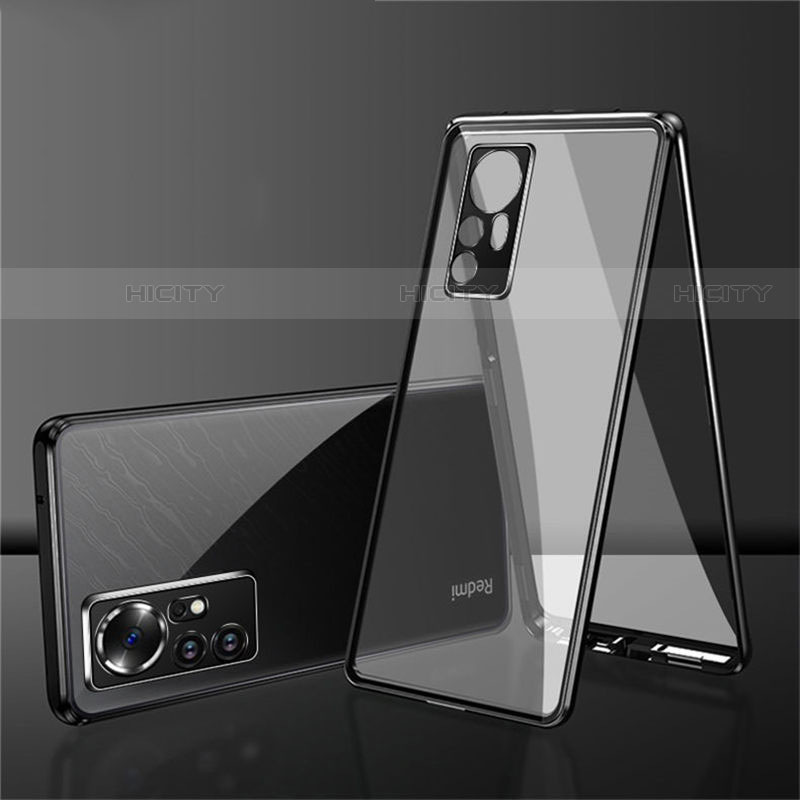 Custodia Lusso Alluminio Laterale Specchio 360 Gradi Cover per Xiaomi Mi 12 Pro 5G