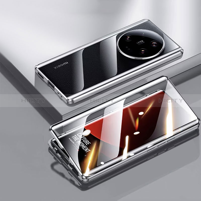 Custodia Lusso Alluminio Laterale Specchio 360 Gradi Cover per Xiaomi Mi 13 Ultra 5G