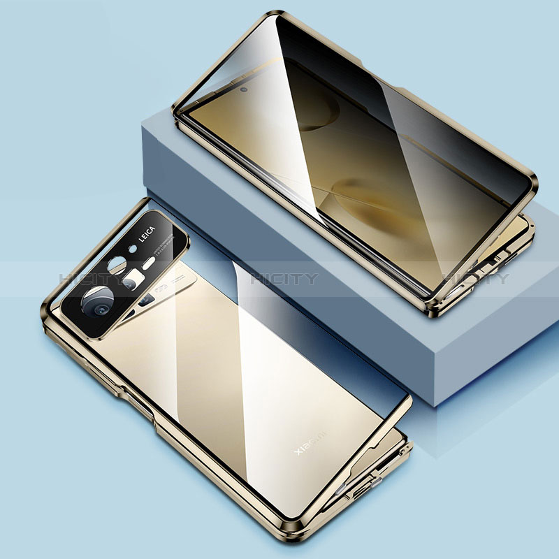Custodia Lusso Alluminio Laterale Specchio 360 Gradi Cover per Xiaomi Mix Fold 2 5G