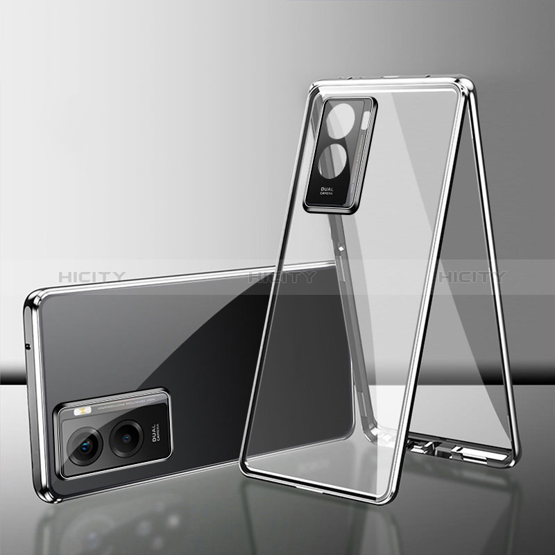 Custodia Lusso Alluminio Laterale Specchio 360 Gradi Cover per Xiaomi Poco C51