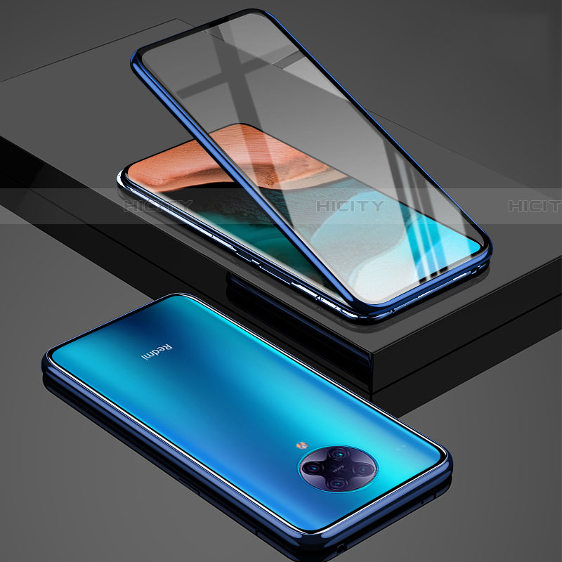 Custodia Lusso Alluminio Laterale Specchio 360 Gradi Cover per Xiaomi Poco F2 Pro