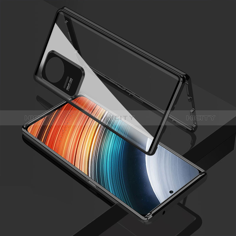 Custodia Lusso Alluminio Laterale Specchio 360 Gradi Cover per Xiaomi Poco F4 5G