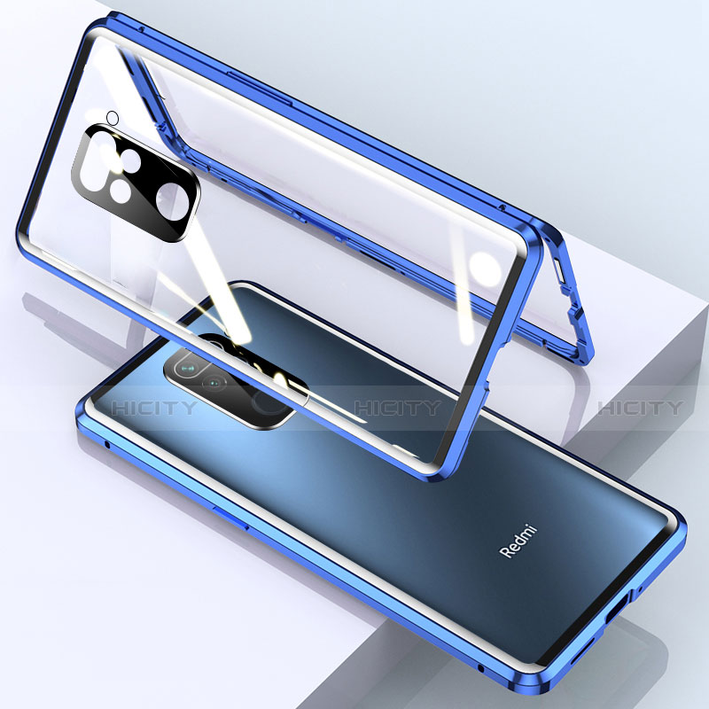 Custodia Lusso Alluminio Laterale Specchio 360 Gradi Cover per Xiaomi Redmi 10X 4G
