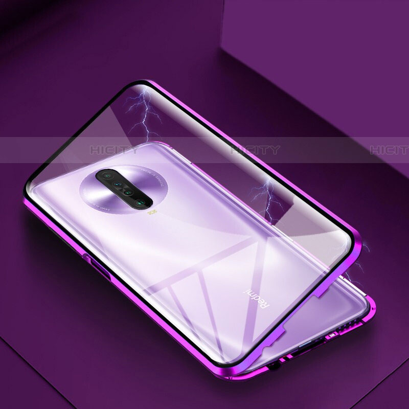 Custodia Lusso Alluminio Laterale Specchio 360 Gradi Cover per Xiaomi Redmi K30 4G