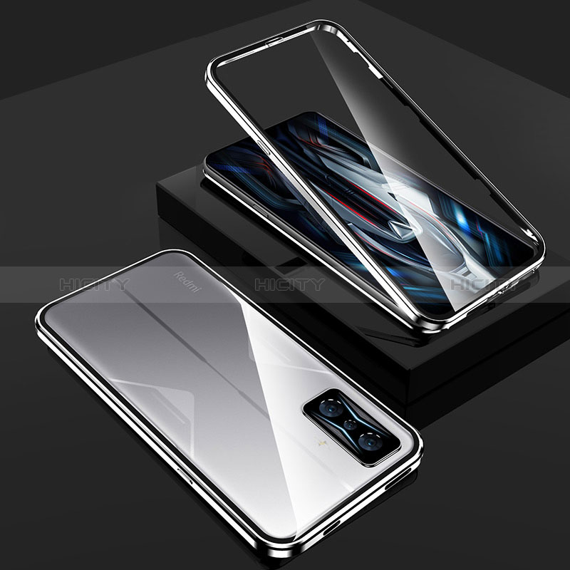 Custodia Lusso Alluminio Laterale Specchio 360 Gradi Cover per Xiaomi Redmi K50 Gaming 5G