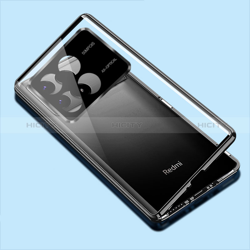 Custodia Lusso Alluminio Laterale Specchio 360 Gradi Cover per Xiaomi Redmi K70 5G