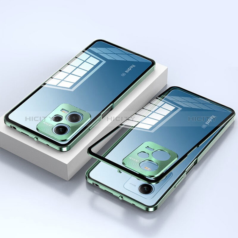 Custodia Lusso Alluminio Laterale Specchio 360 Gradi Cover per Xiaomi Redmi Note 12 Explorer