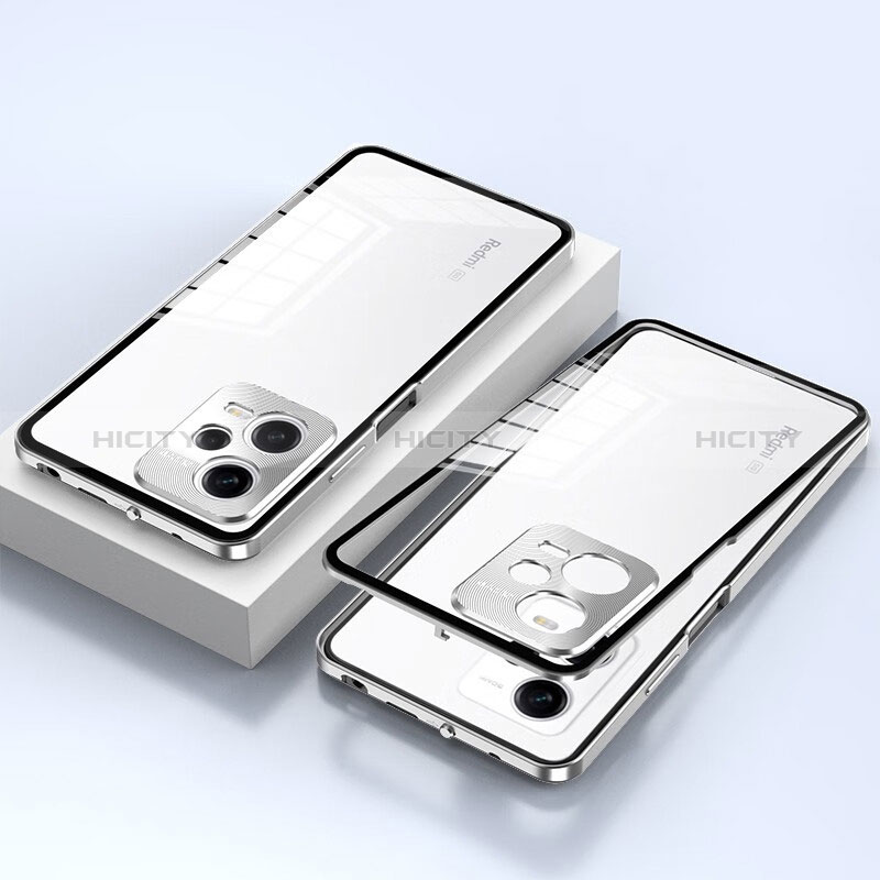 Custodia Lusso Alluminio Laterale Specchio 360 Gradi Cover per Xiaomi Redmi Note 12 Explorer