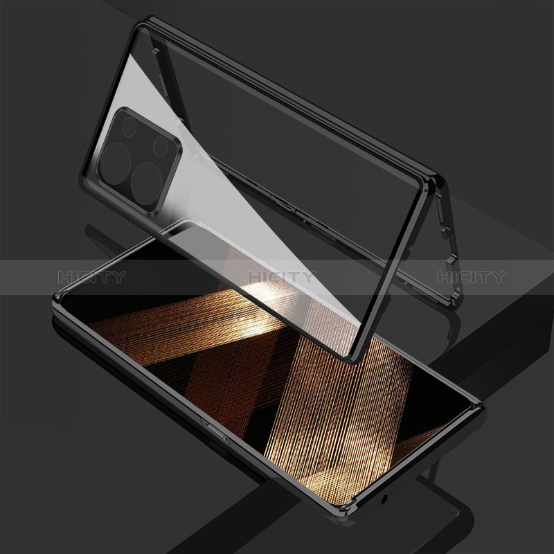 Custodia Lusso Alluminio Laterale Specchio 360 Gradi Cover per Xiaomi Redmi Note 13 5G
