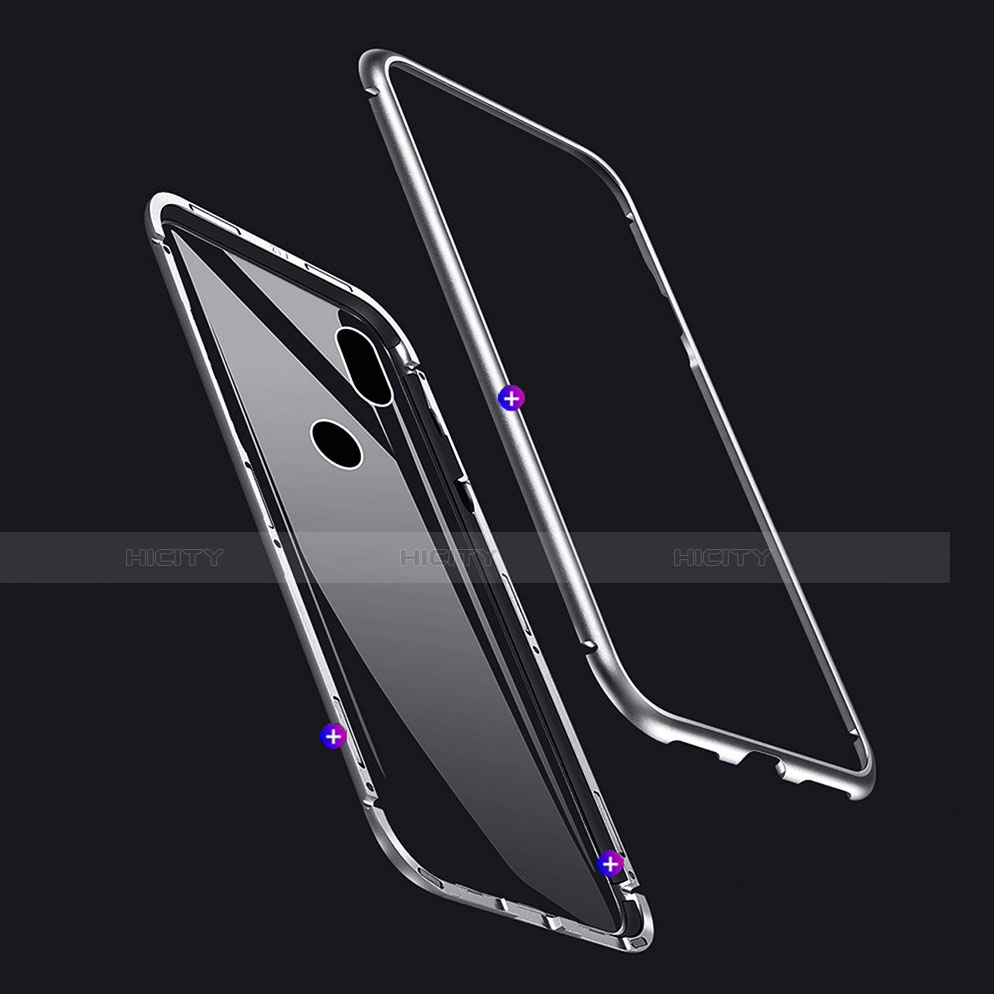 Custodia Lusso Alluminio Laterale Specchio 360 Gradi Cover per Xiaomi Redmi Note 7 Pro