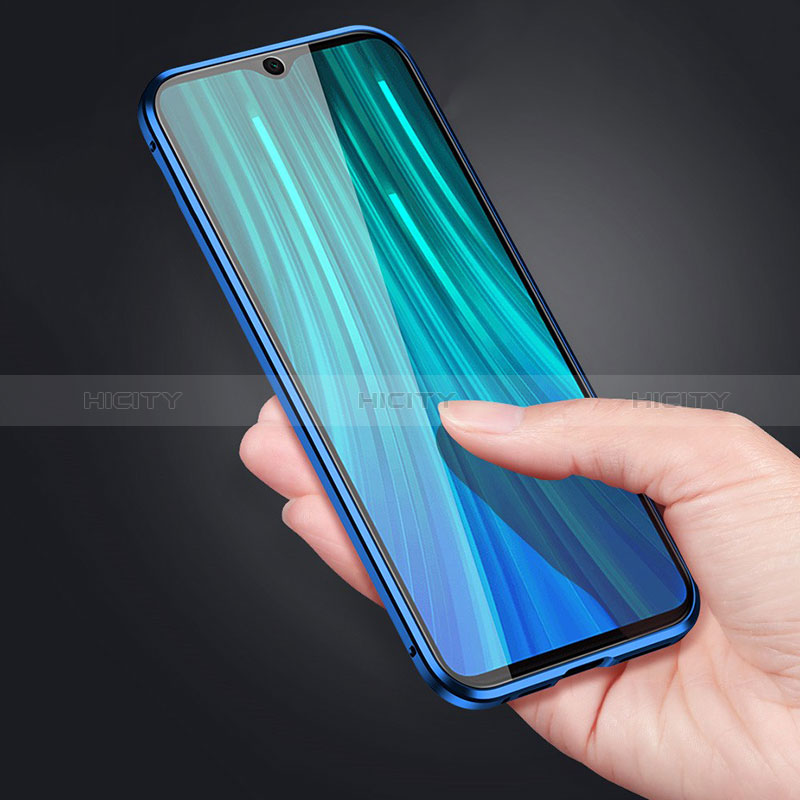 Custodia Lusso Alluminio Laterale Specchio 360 Gradi Cover per Xiaomi Redmi Note 8 (2021)