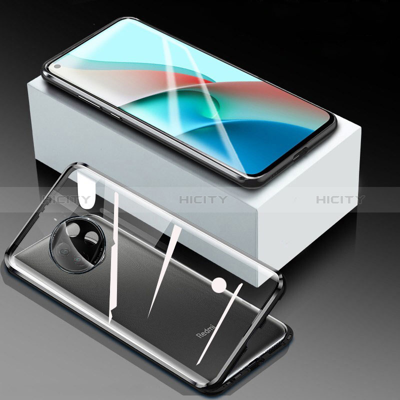 Custodia Lusso Alluminio Laterale Specchio 360 Gradi Cover per Xiaomi Redmi Note 9 5G