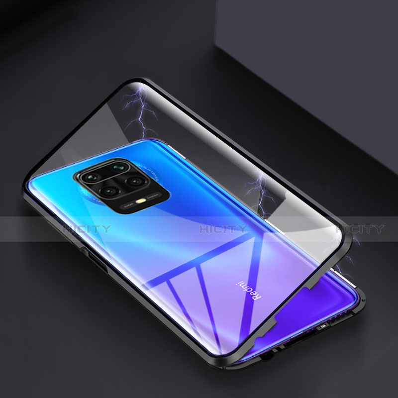 Custodia Lusso Alluminio Laterale Specchio 360 Gradi Cover per Xiaomi Redmi Note 9 Pro Max