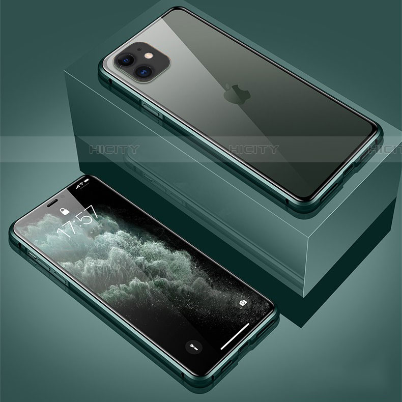 Custodia Lusso Alluminio Laterale Specchio 360 Gradi Cover T01 per Apple iPhone 11