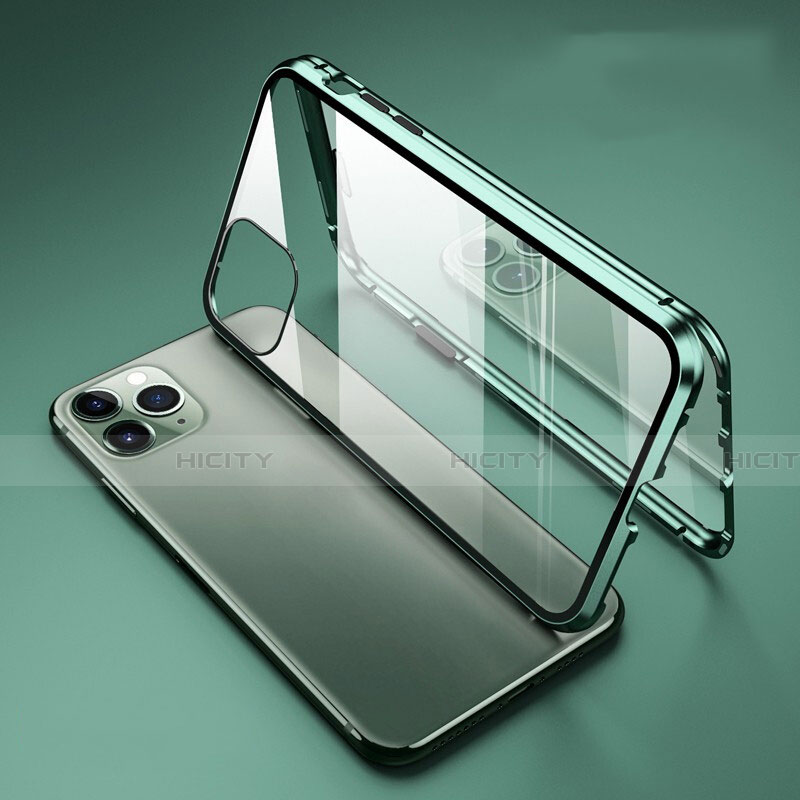 Custodia Lusso Alluminio Laterale Specchio 360 Gradi Cover T01 per Apple iPhone 11 Pro Max