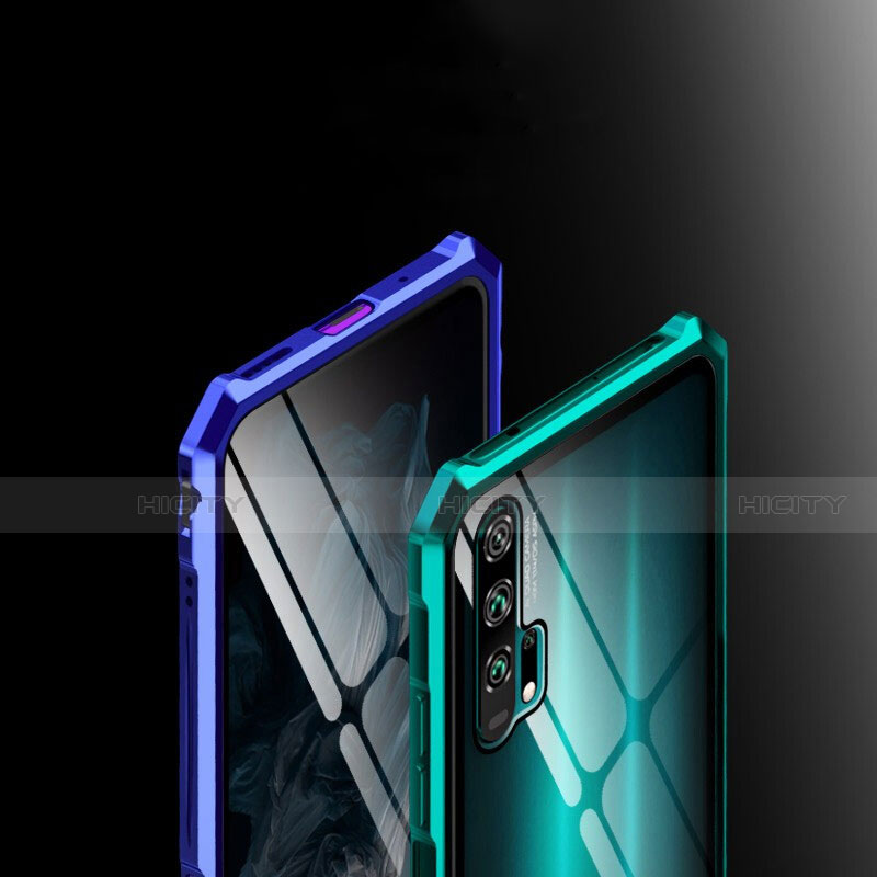 Custodia Lusso Alluminio Laterale Specchio 360 Gradi Cover T01 per Huawei Honor 20 Pro