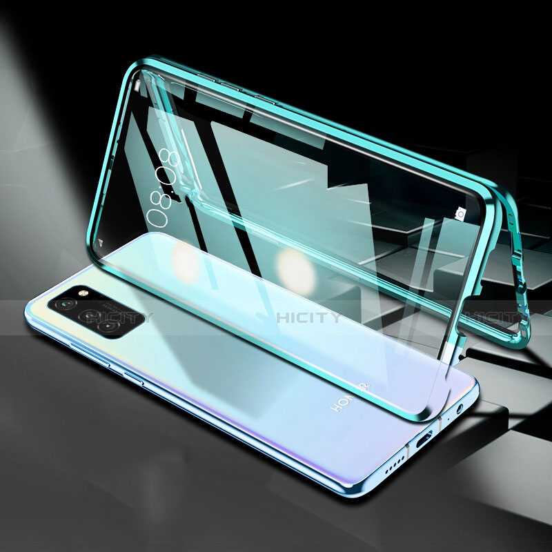 Custodia Lusso Alluminio Laterale Specchio 360 Gradi Cover T01 per Huawei Honor V30 Pro 5G