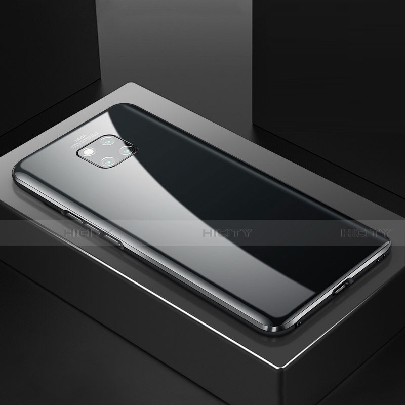 Custodia Lusso Alluminio Laterale Specchio 360 Gradi Cover T01 per Huawei Mate 20 Pro