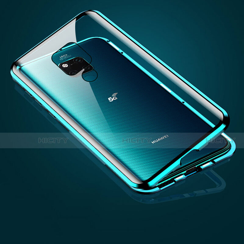 Custodia Lusso Alluminio Laterale Specchio 360 Gradi Cover T01 per Huawei Mate 20 X 5G