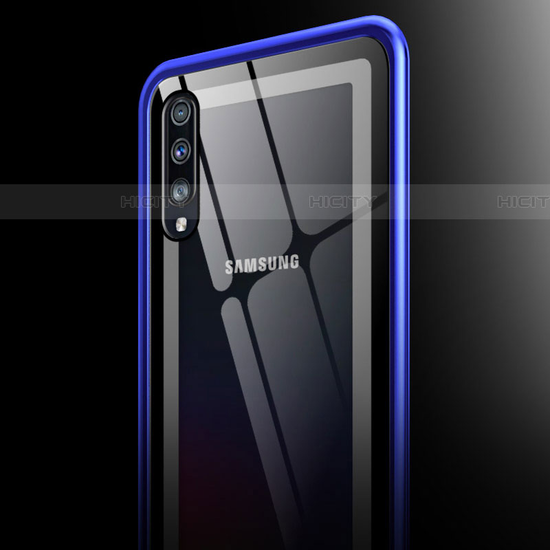 Custodia Lusso Alluminio Laterale Specchio 360 Gradi Cover T01 per Samsung Galaxy A70S