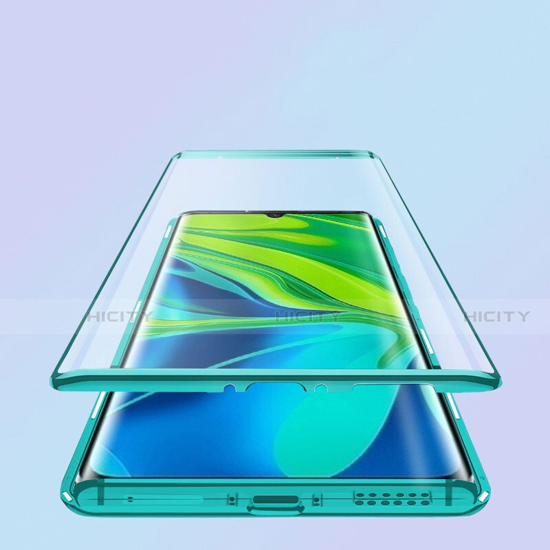 Custodia Lusso Alluminio Laterale Specchio 360 Gradi Cover T01 per Xiaomi Mi Note 10 Pro