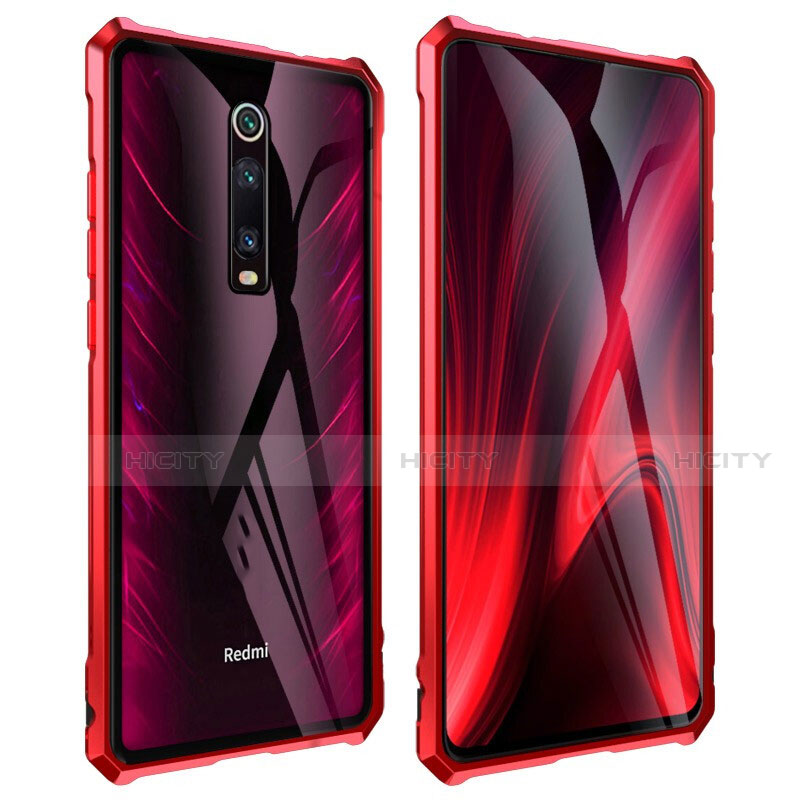 Custodia Lusso Alluminio Laterale Specchio 360 Gradi Cover T01 per Xiaomi Redmi K20