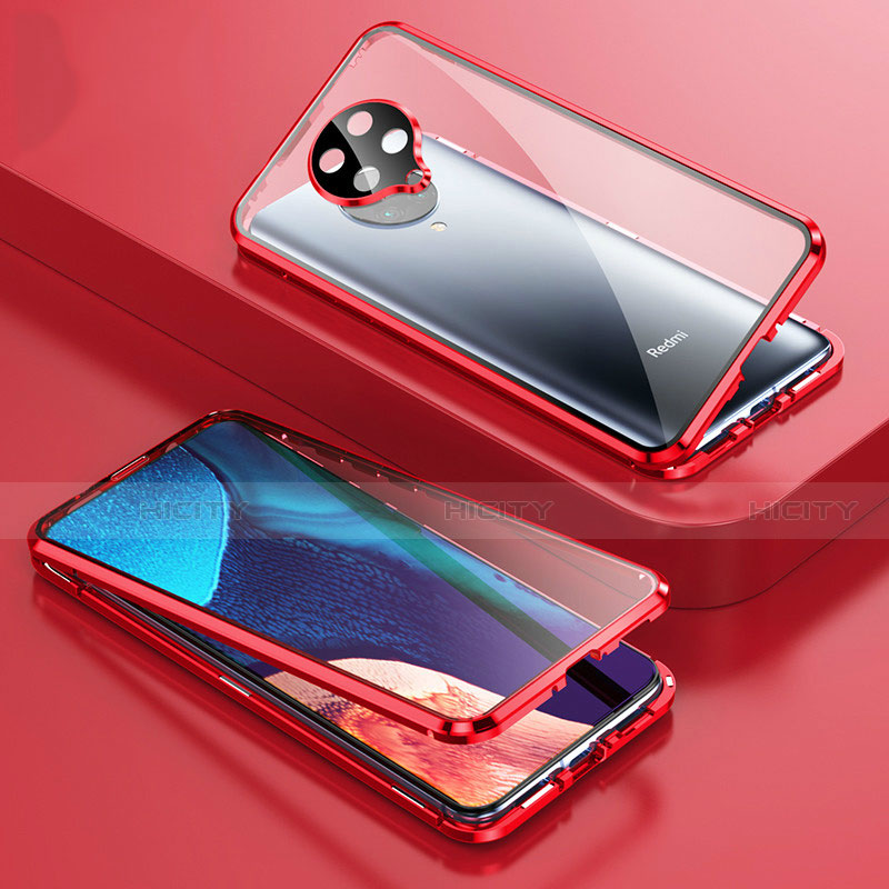 Custodia Lusso Alluminio Laterale Specchio 360 Gradi Cover T01 per Xiaomi Redmi K30 Pro Zoom