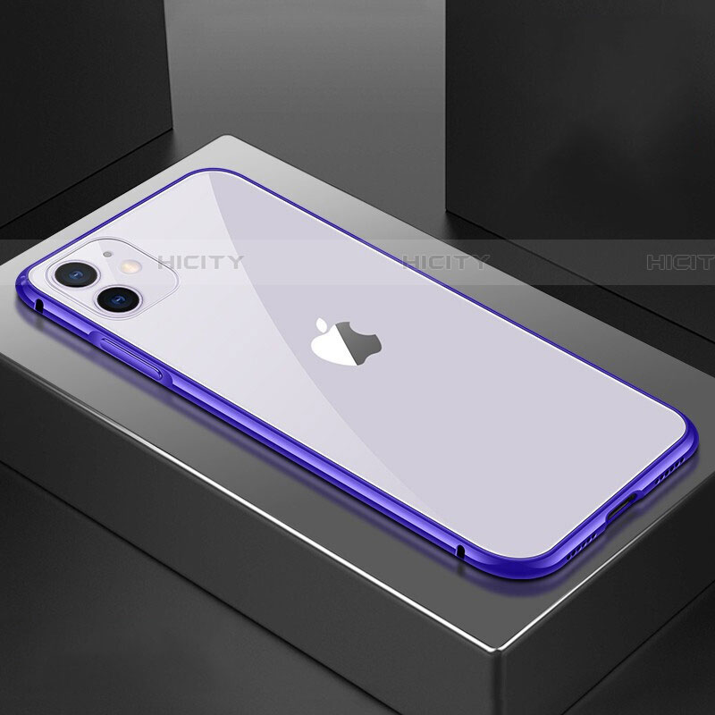 Custodia Lusso Alluminio Laterale Specchio 360 Gradi Cover T02 per Apple iPhone 11