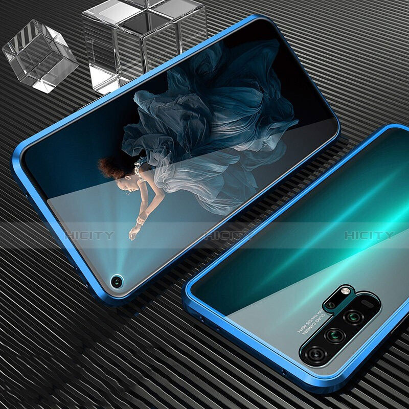 Custodia Lusso Alluminio Laterale Specchio 360 Gradi Cover T02 per Huawei Honor 20 Pro