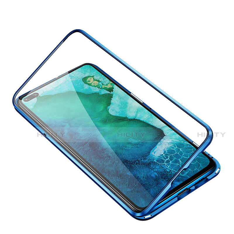 Custodia Lusso Alluminio Laterale Specchio 360 Gradi Cover T02 per Huawei Honor V30 Pro 5G