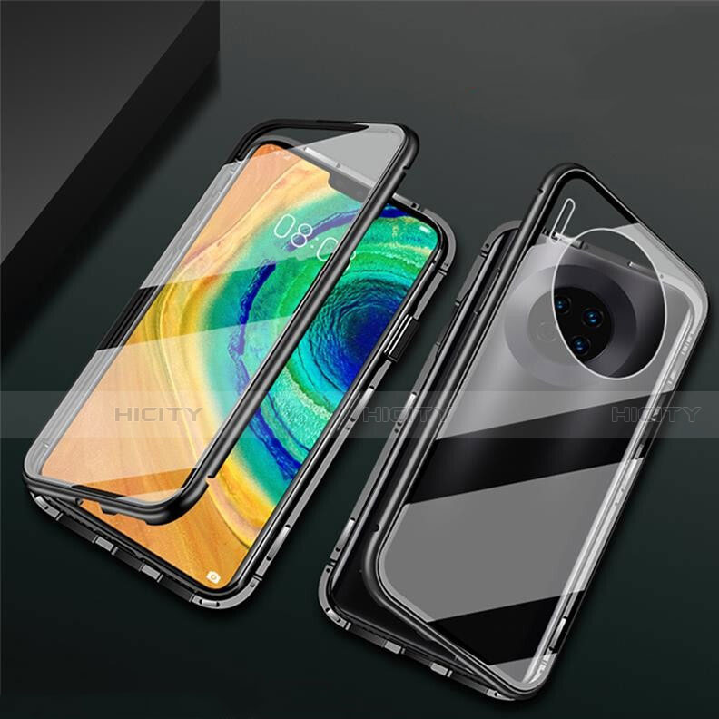 Custodia Lusso Alluminio Laterale Specchio 360 Gradi Cover T02 per Huawei Mate 30 Pro 5G