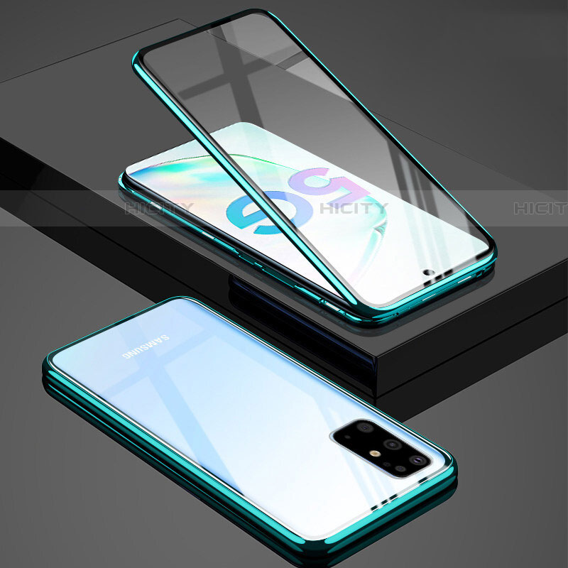 Custodia Lusso Alluminio Laterale Specchio 360 Gradi Cover T02 per Samsung Galaxy S20 Plus 5G