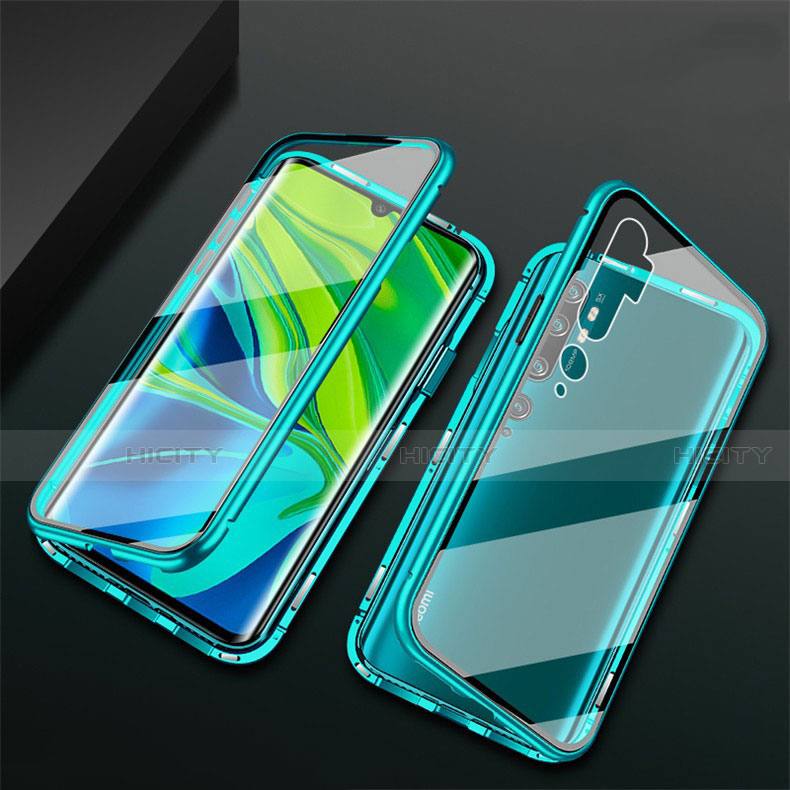 Custodia Lusso Alluminio Laterale Specchio 360 Gradi Cover T02 per Xiaomi Mi Note 10