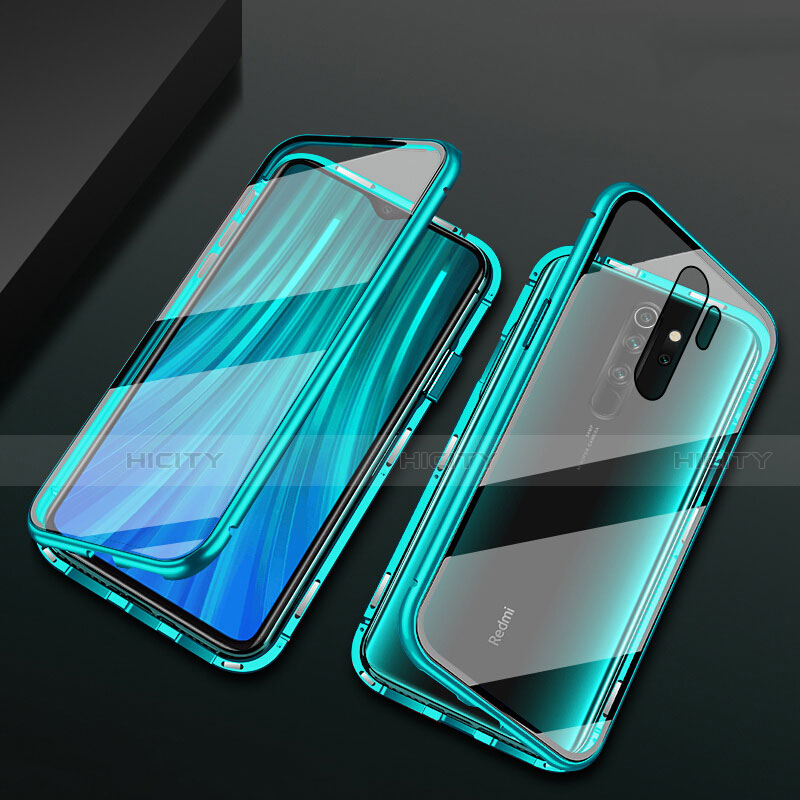 Custodia Lusso Alluminio Laterale Specchio 360 Gradi Cover T02 per Xiaomi Redmi Note 8 Pro