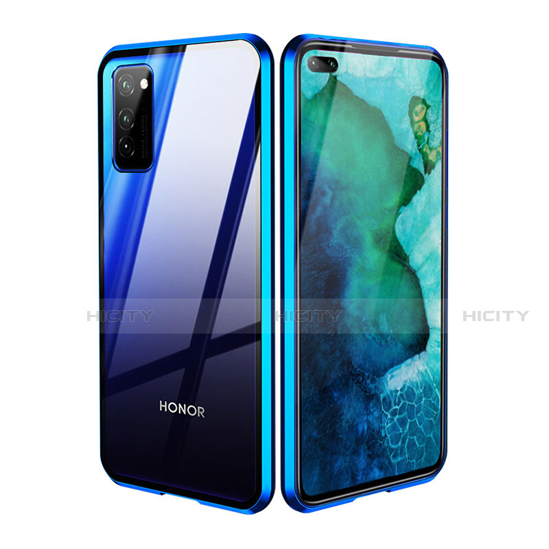 Custodia Lusso Alluminio Laterale Specchio 360 Gradi Cover T03 per Huawei Honor V30 5G