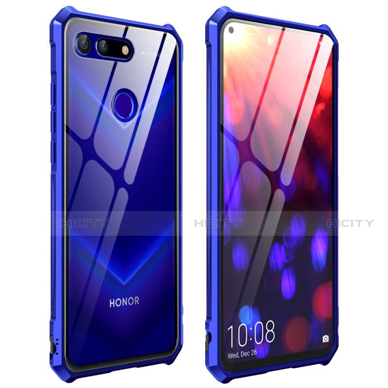 Custodia Lusso Alluminio Laterale Specchio 360 Gradi Cover T03 per Huawei Honor View 20