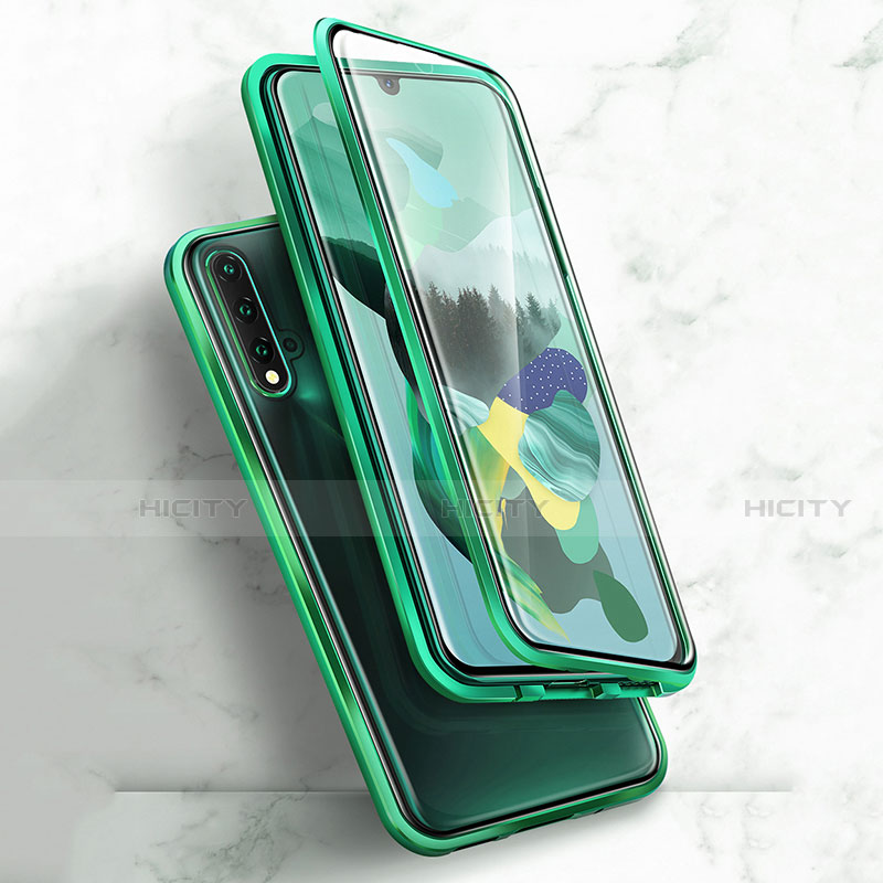 Custodia Lusso Alluminio Laterale Specchio 360 Gradi Cover T03 per Huawei Nova 5