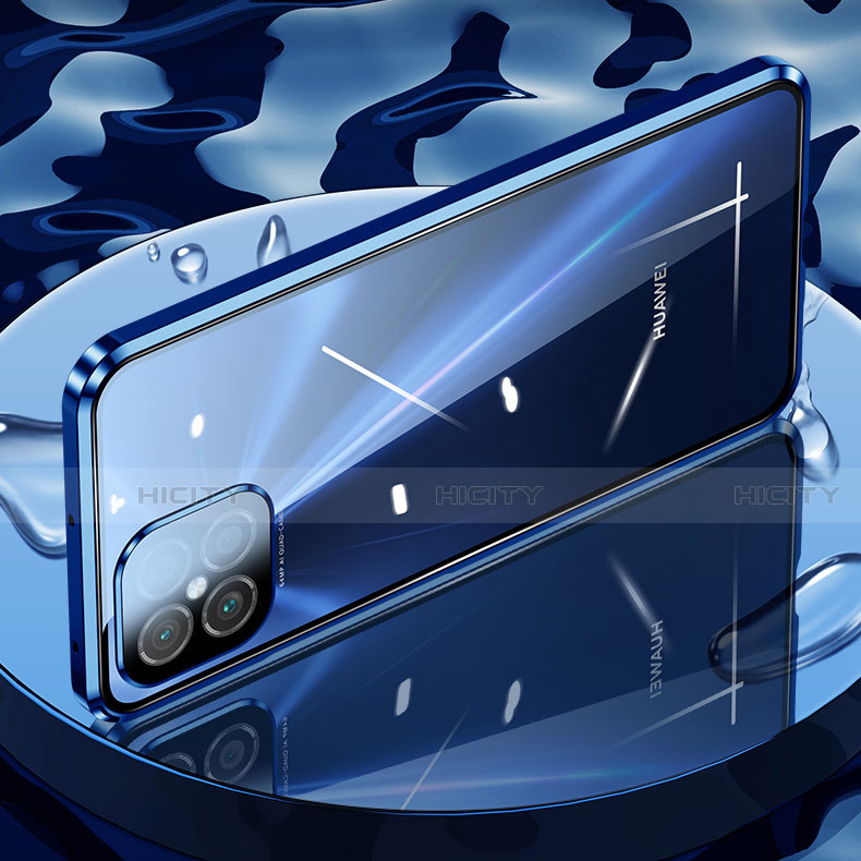 Custodia Lusso Alluminio Laterale Specchio 360 Gradi Cover T03 per Huawei Nova 8 SE 5G