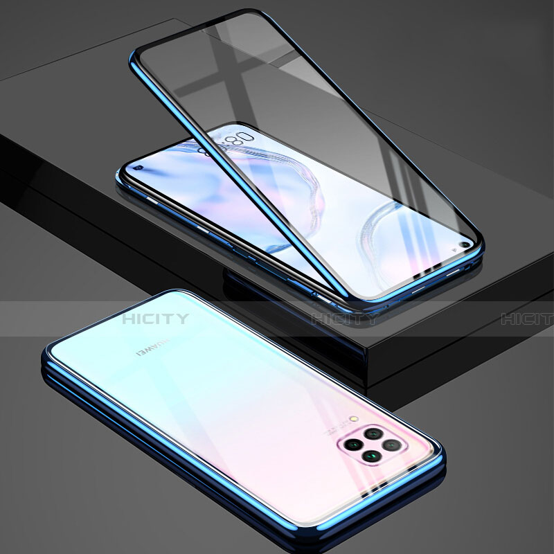 Custodia Lusso Alluminio Laterale Specchio 360 Gradi Cover T03 per Huawei P40 Lite