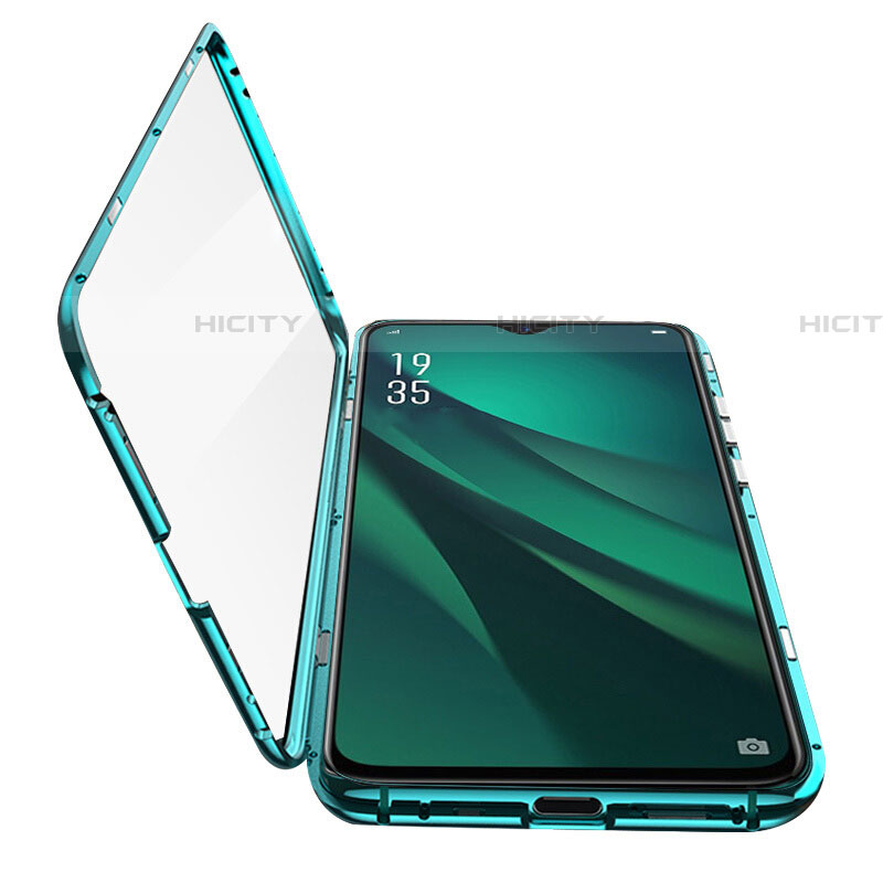 Custodia Lusso Alluminio Laterale Specchio 360 Gradi Cover T03 per Oppo RX17 Pro